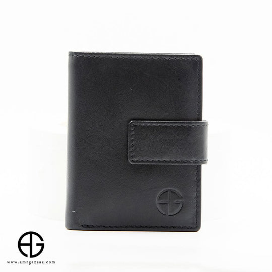 Leather Card Holder Wallet with Snap Closure AG-WL019