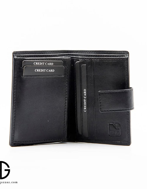 تحميل الصورة إلى عارض المعرض، RFID Leather Wallet – Sleek Black AG-WL030
