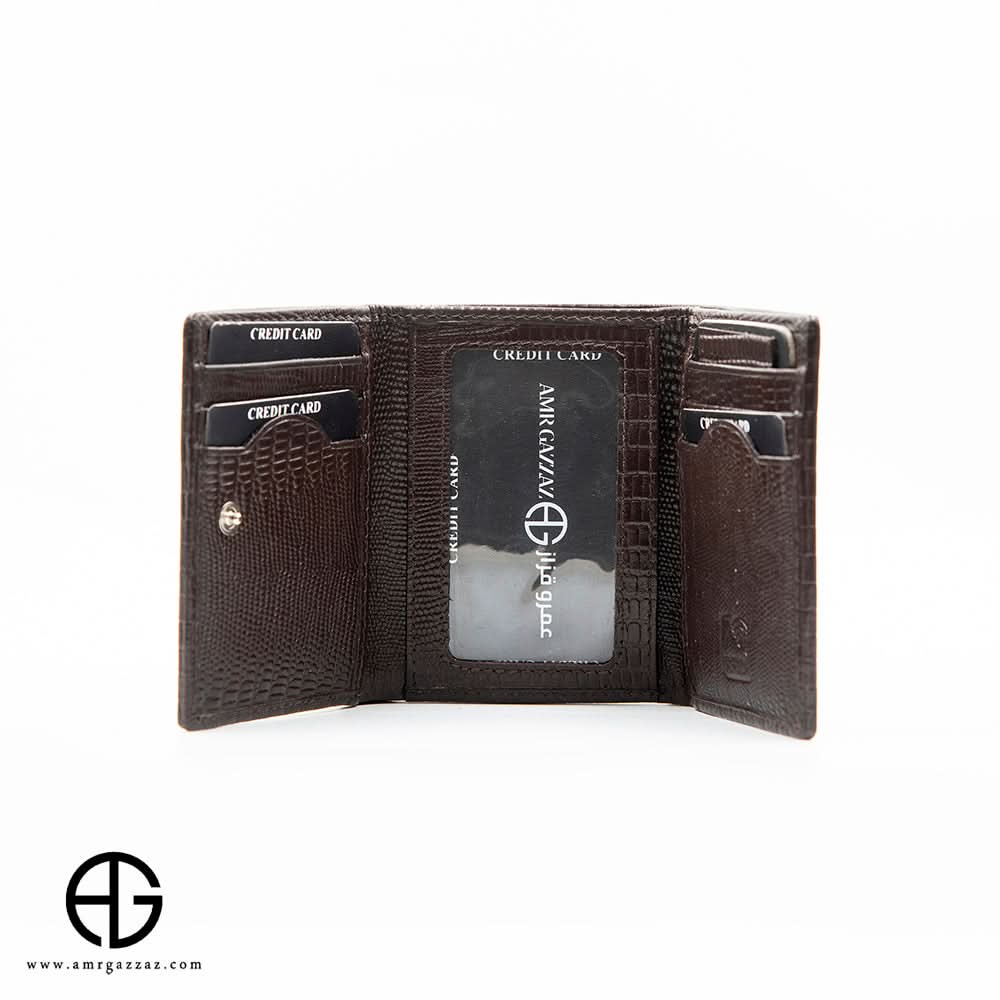 Textured Leather Wallet – Rich Brown AG-WL031