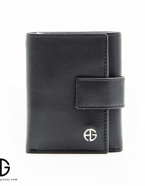 تحميل الصورة إلى عارض المعرض، RFID Leather Wallet with Snap Closure AG-WL034
