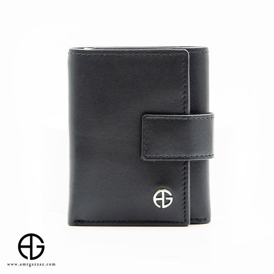 RFID Leather Wallet with Snap Closure AG-WL034