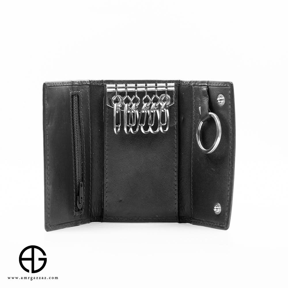 Leather Key Holder with Snap Closure AG-WL038