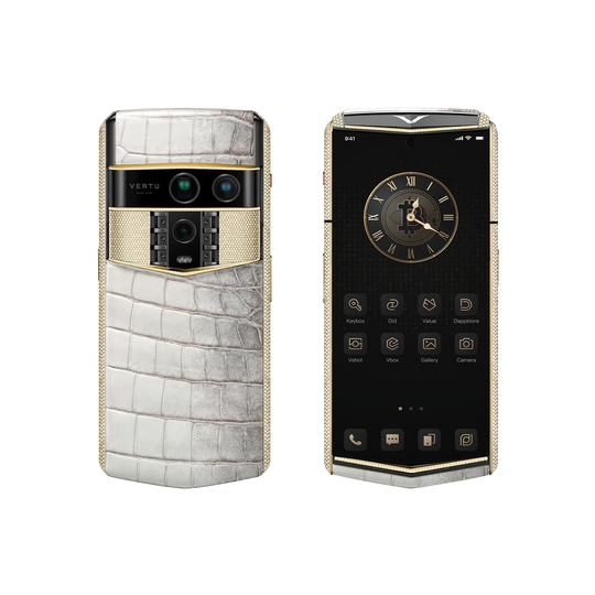 Agent Q Bespoke Himalaya Alligator Gold & Full Diamond