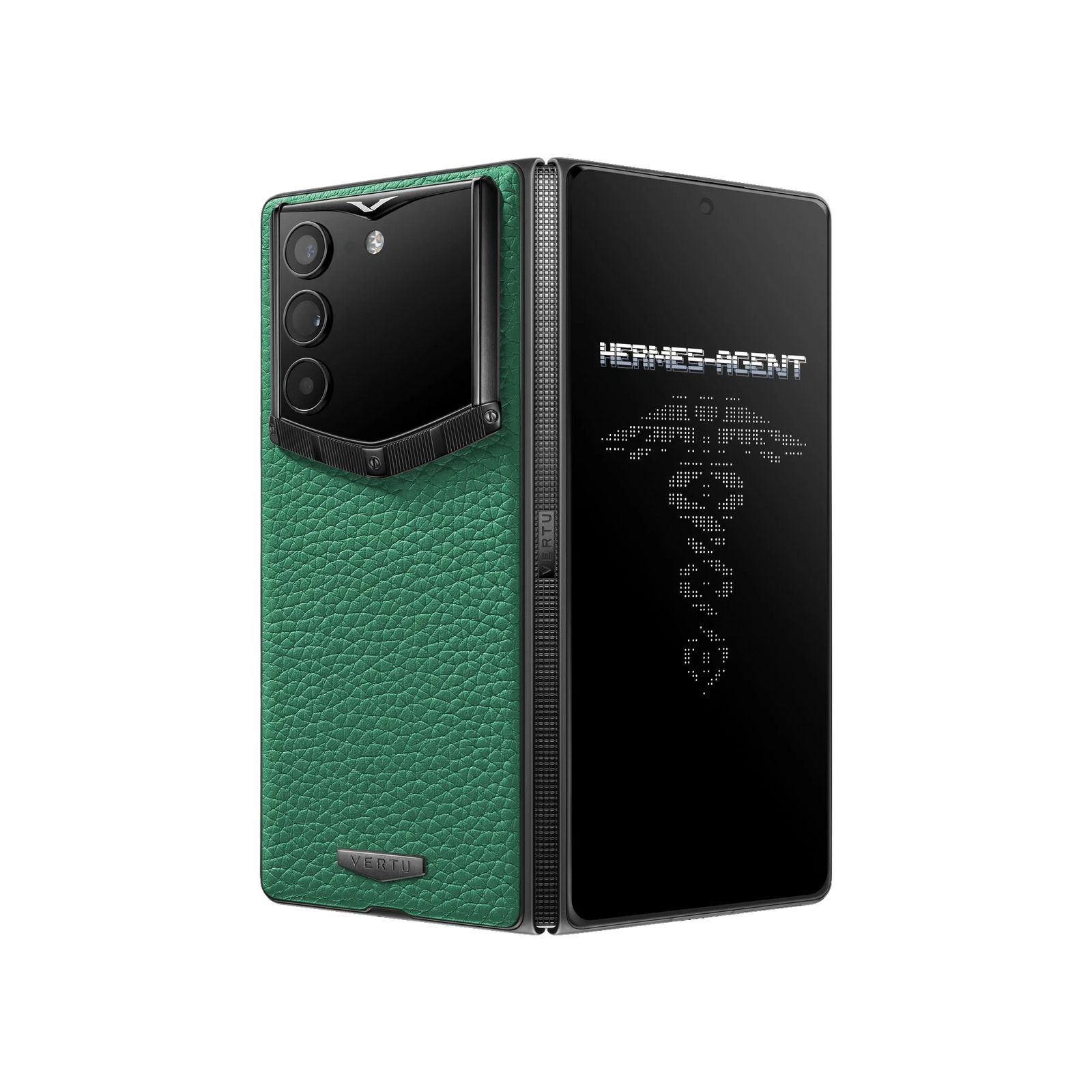 هاتف METAVERTU WEB3 من جلد العجل المطلي بالمينا بتقنية 5G - أزرق