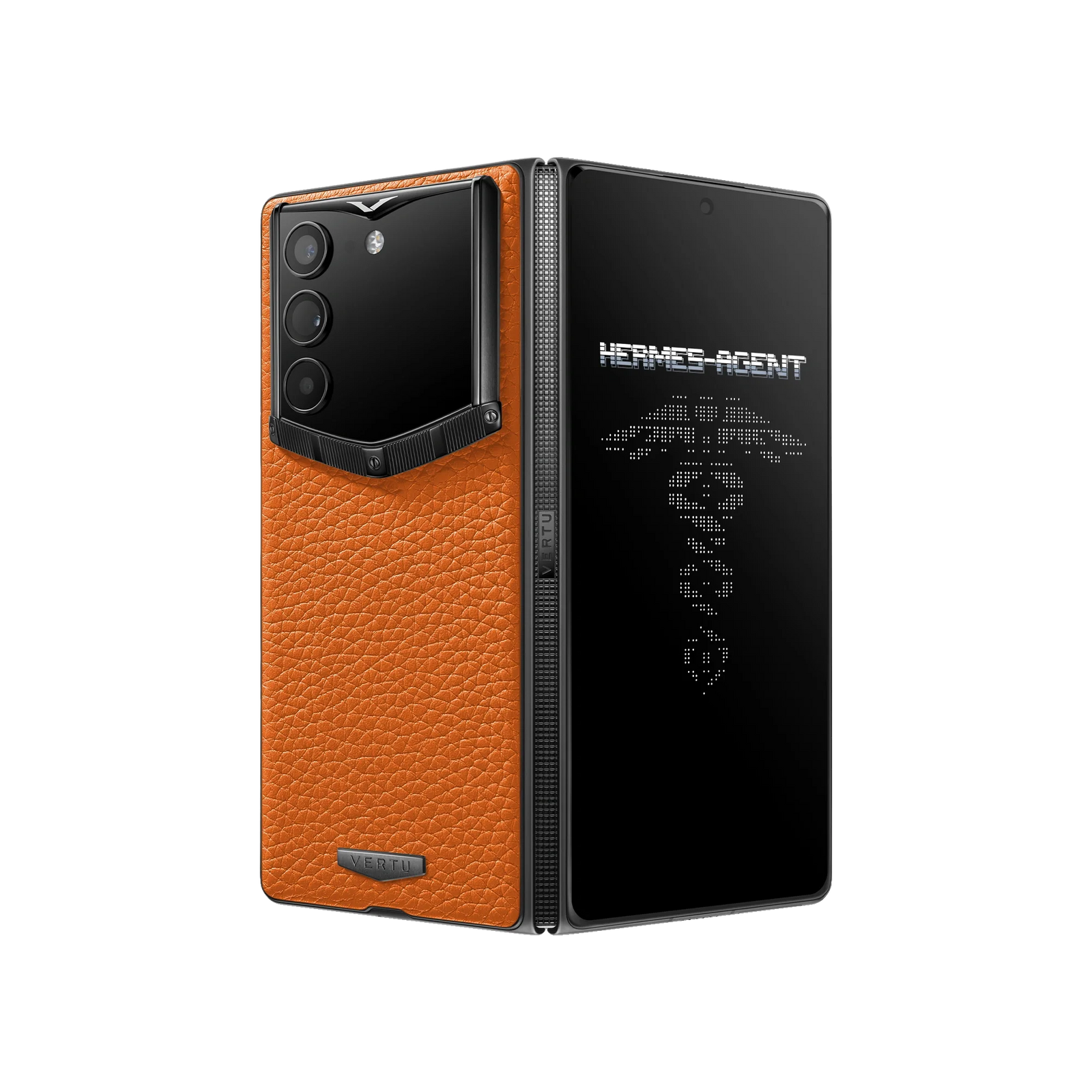 هاتف METAVERTU WEB3 من جلد العجل المطلي بالمينا بتقنية 5G - أزرق