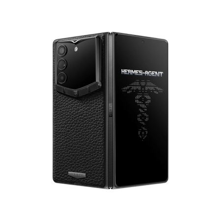 هاتف METAVERTU WEB3 من جلد العجل المطلي بالمينا بتقنية 5G - أزرق