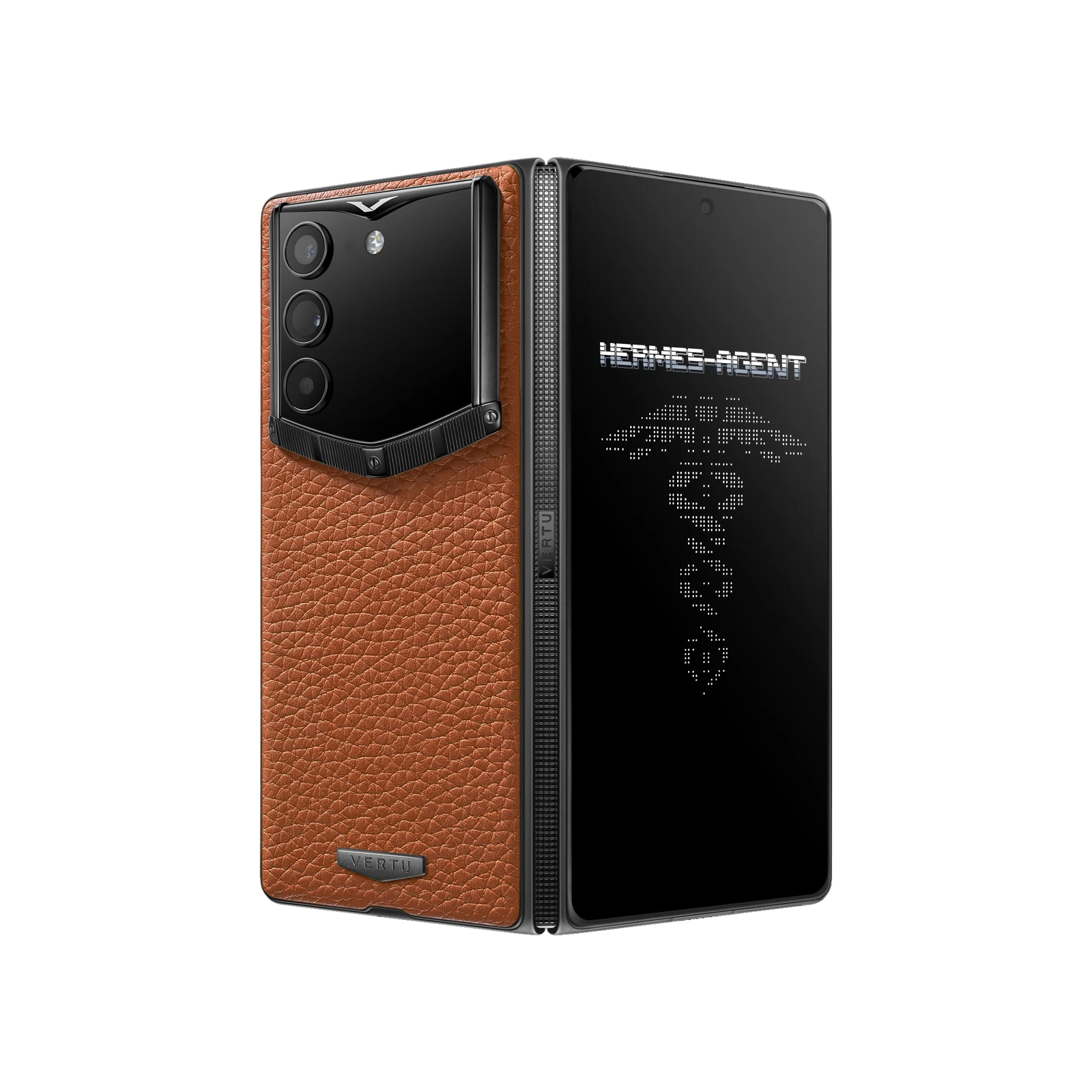 هاتف METAVERTU WEB3 من جلد العجل المطلي بالمينا بتقنية 5G - أزرق