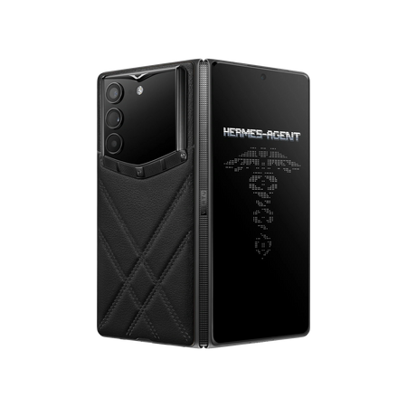 هاتف METAVERTU WEB3 من جلد العجل المطلي بالمينا بتقنية 5G - أزرق