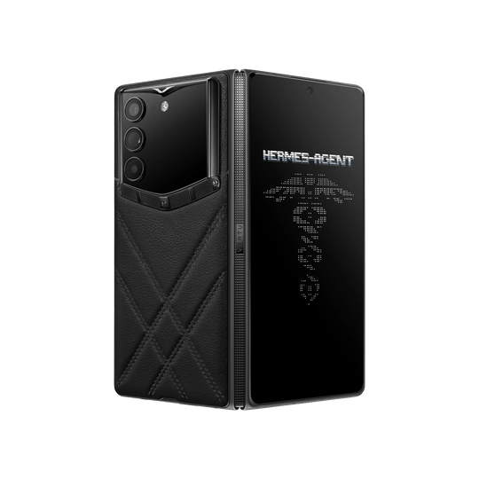 هاتف METAVERTU WEB3 من جلد العجل المطلي بالمينا بتقنية 5G - أزرق