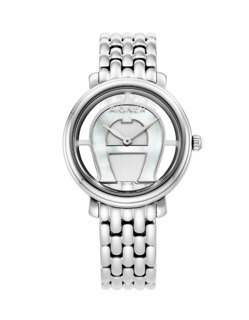 تحميل الصورة إلى عارض المعرض، Aigner Foligno women watch steel silver
