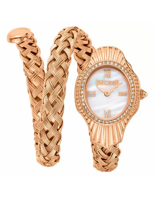 Load image into Gallery viewer, Just Cavalli Lady Snake women watch rose gold , MOP

