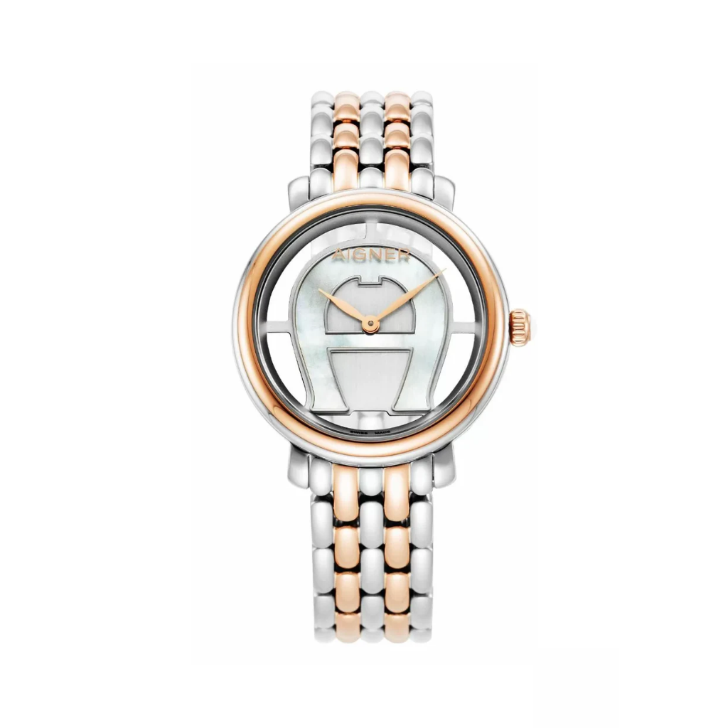 Aigner Foligno women watch steel rose gold , Silver