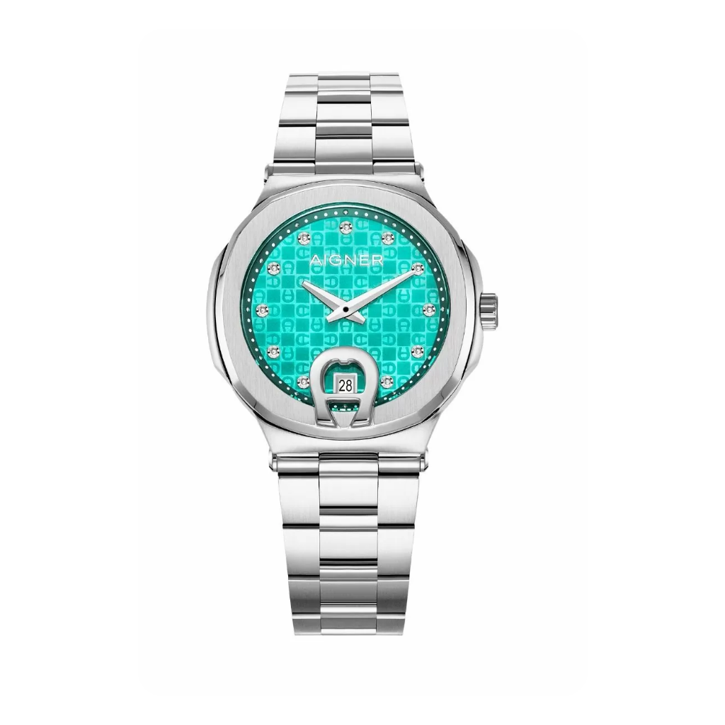 Aigner DOLCE ladies watch steel silver , Cyan