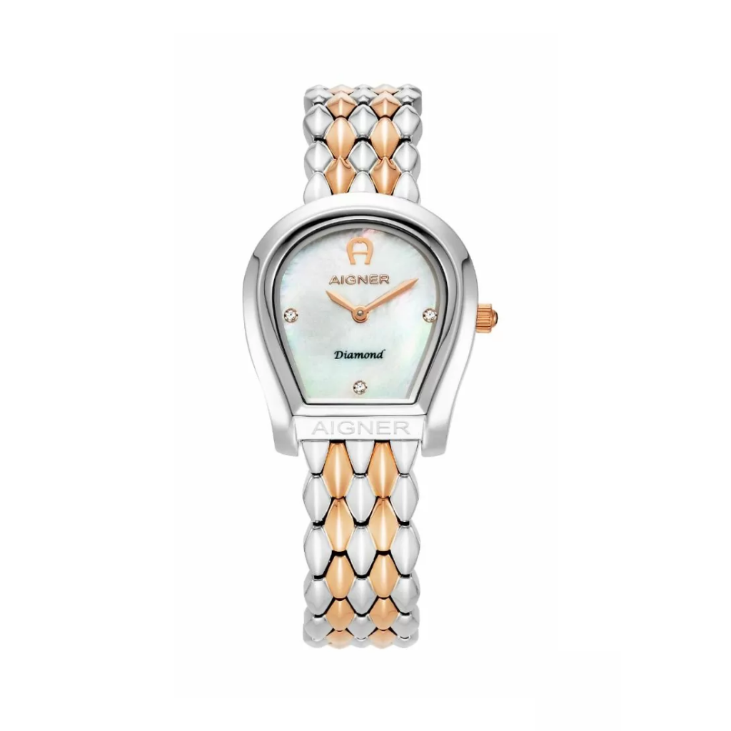 Aigner BITONTO ladies diamond watch steel rose gold