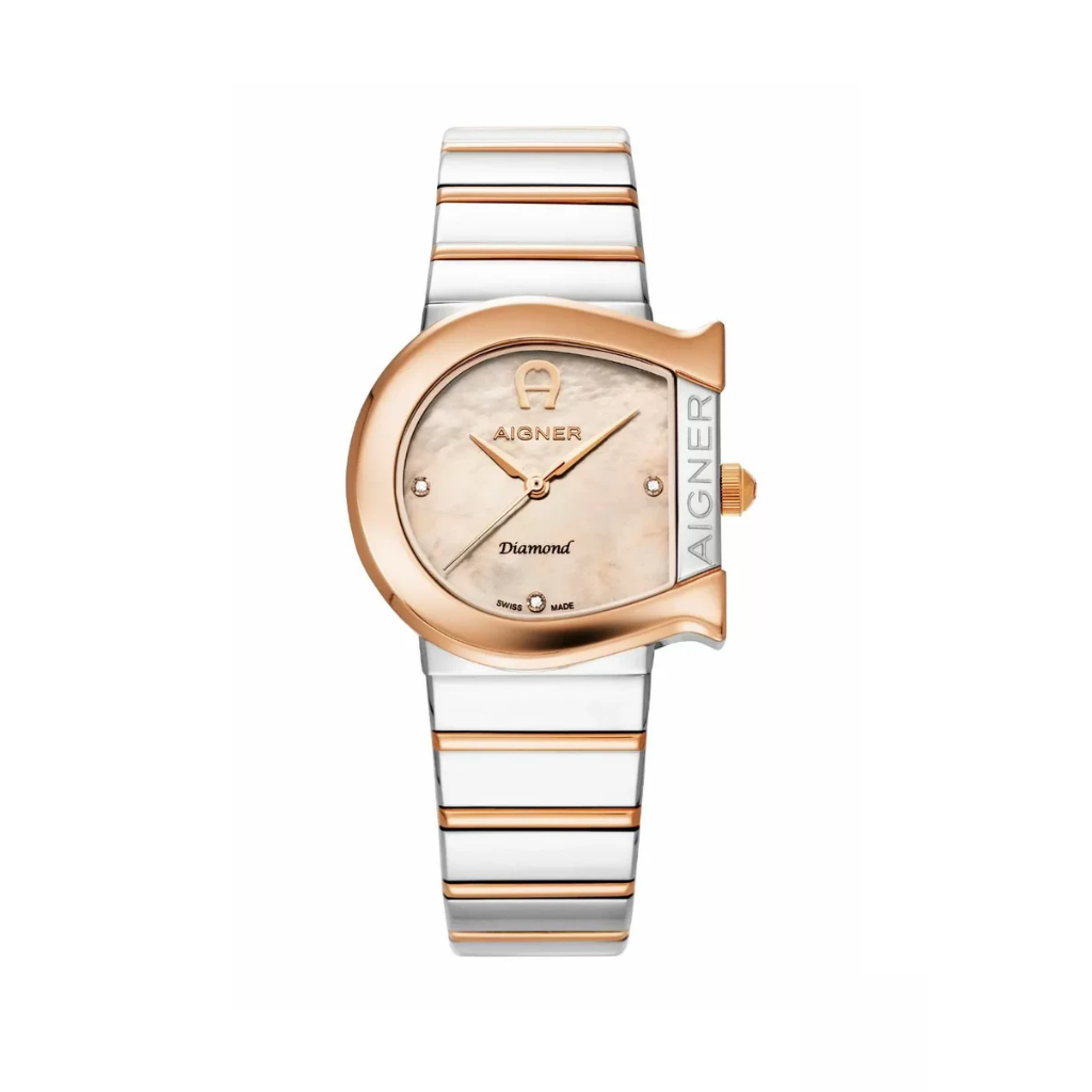 Aigner MATERA ladies diamond watch steel rose gold