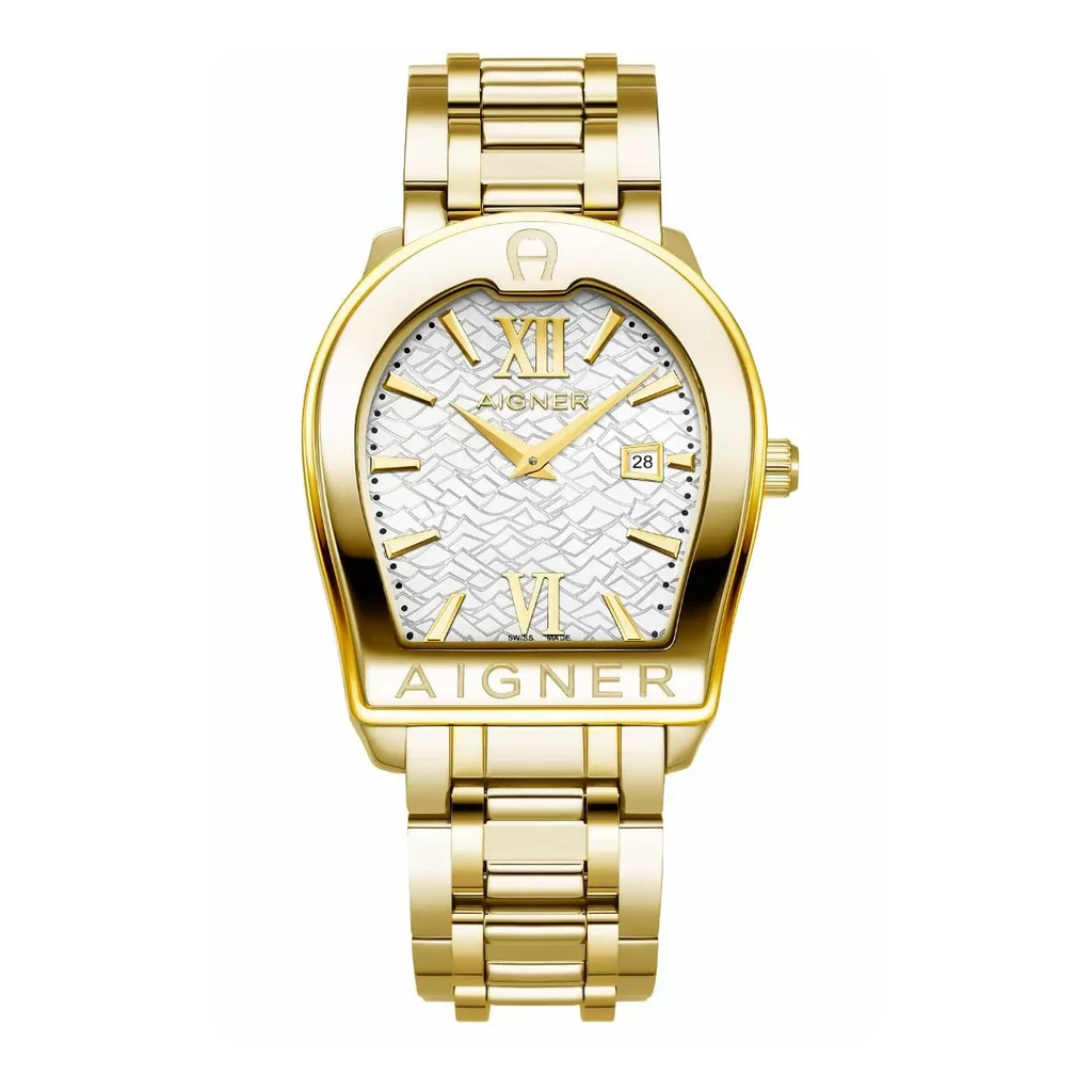 Aigner VERONA DUE men watch stainless steel gold
