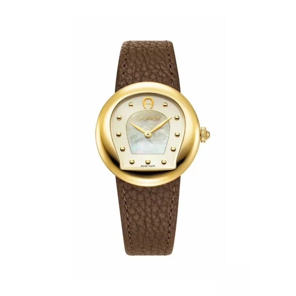 Aigner BIELLA watch for women with brown leather strap