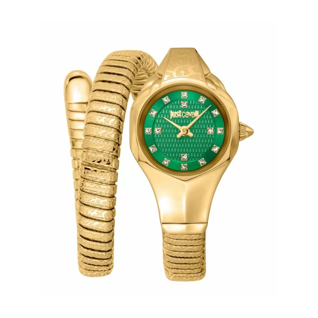 Just Cavalli Lady Snake women watch gold