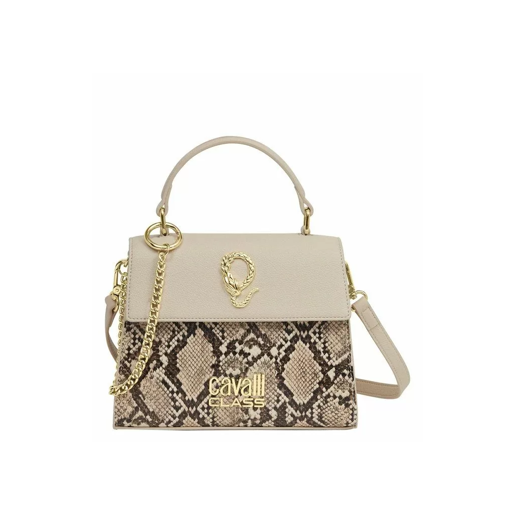 Roberto Cavalli Cream NOIRA Medium Leather handbag