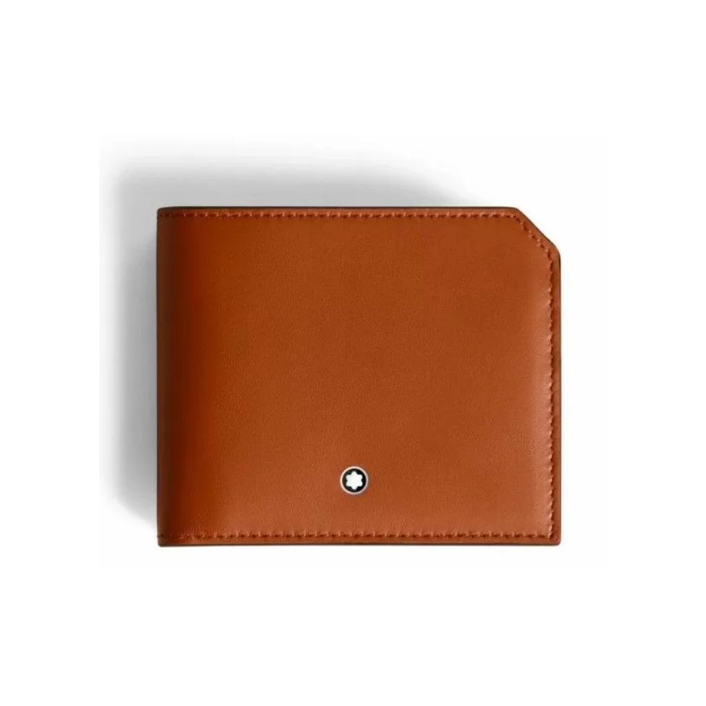 Montblanc Selection Soft Wallet 6 Cards - Camel Brown Leather