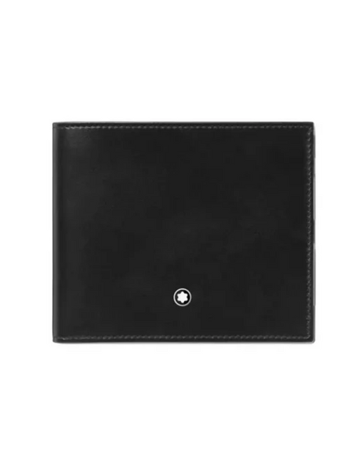 تحميل الصورة إلى عارض المعرض، Montblanc Meisterstuck wallet 8cc with Black leather
