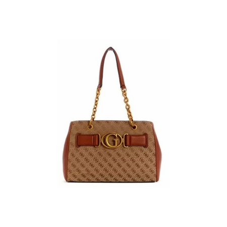 Guess Satchel Aviana Shoulder Bag Brown