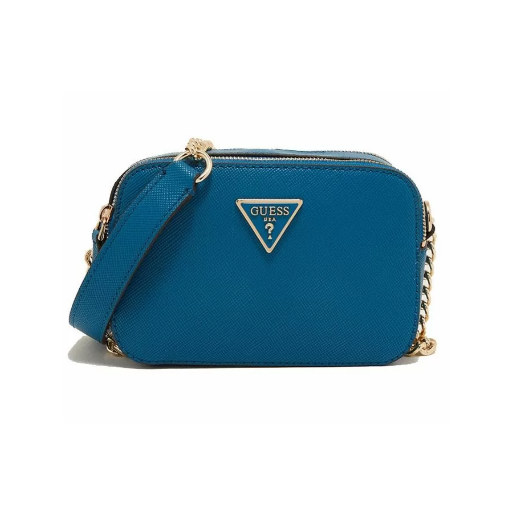 Guess Noelle Camera Crossbody Bag Blue