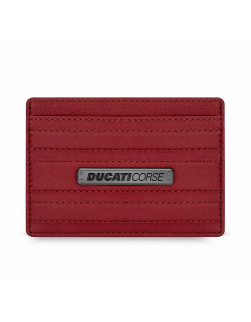 تحميل الصورة إلى عارض المعرض، Ducati LINEA card holder 2cc with red leather
