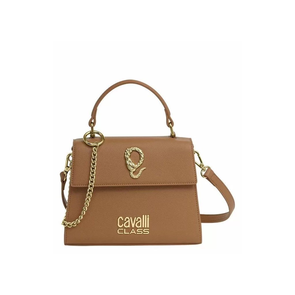 Roberto Cavalli Brown NOIRA Medium Leather handbag