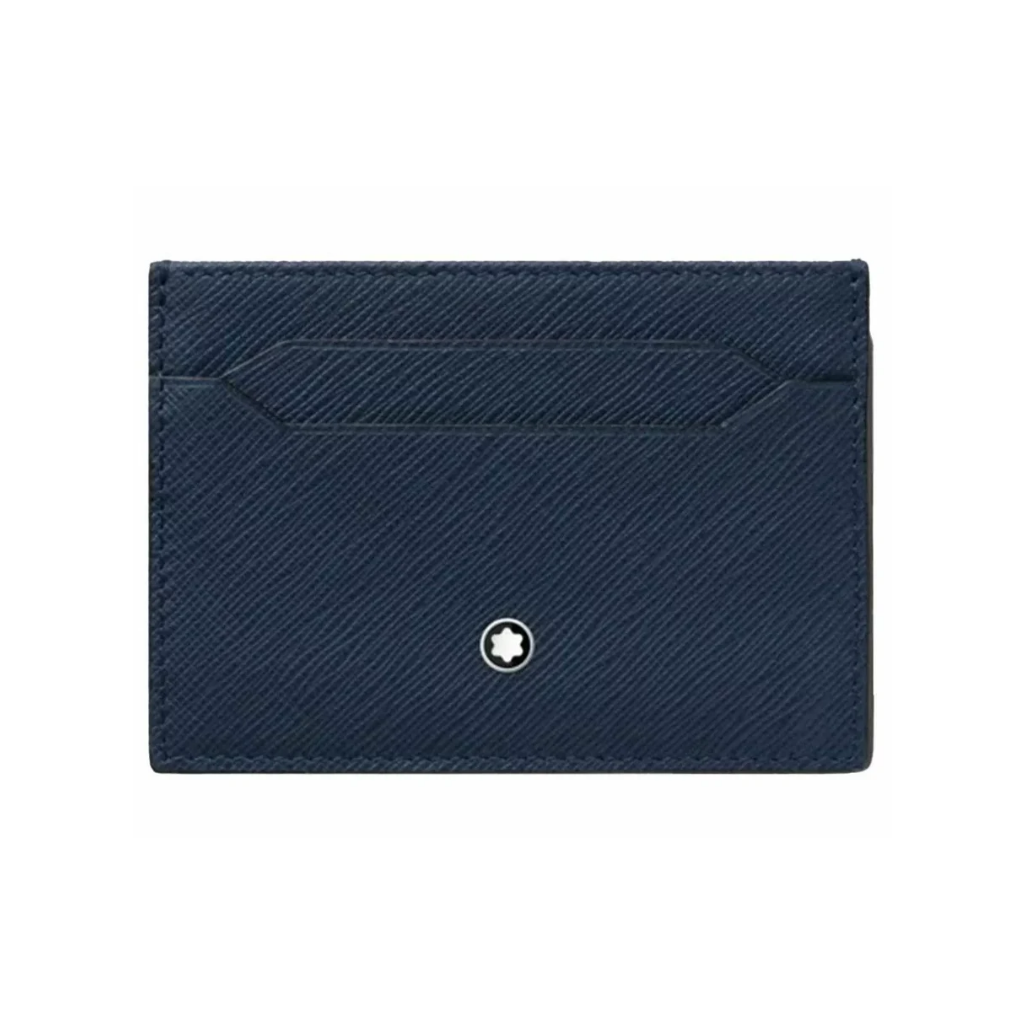 Montblanc Sartorial Card Holder 5cc - Blue Leather