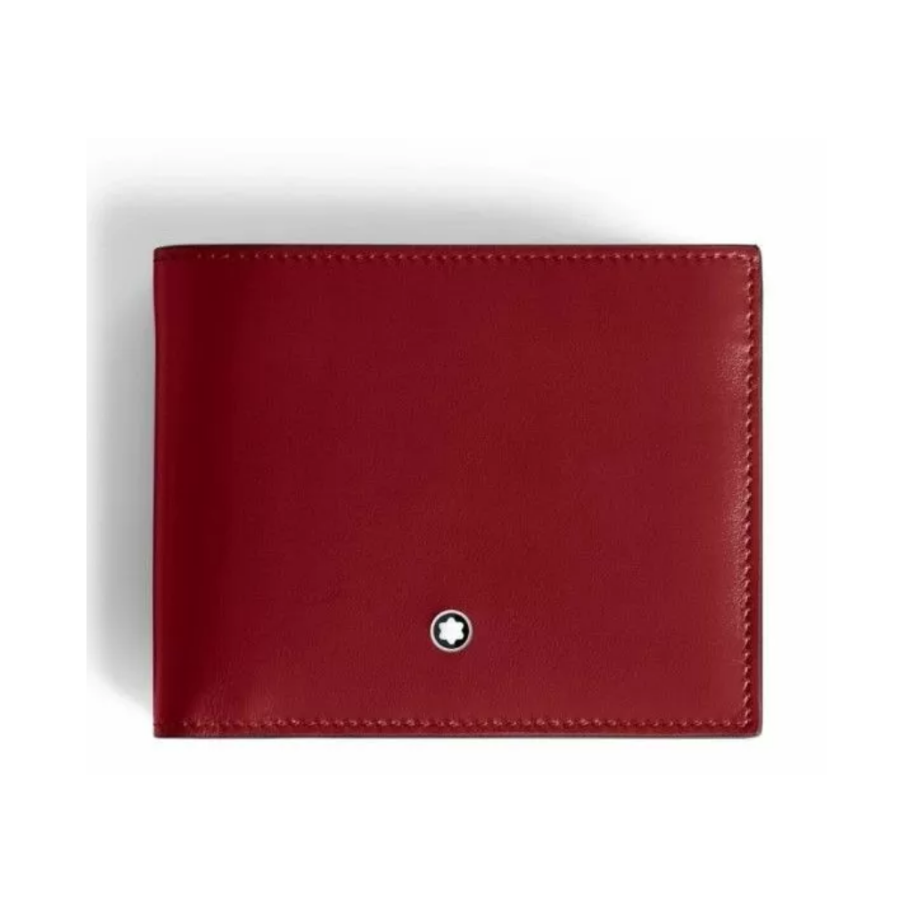 Montblanc Meisterstuck Wallet - 6 Cards in Red Leather