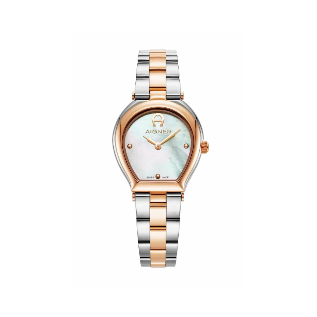 Aigner TRANI ladies watch steel silver , Rose gold