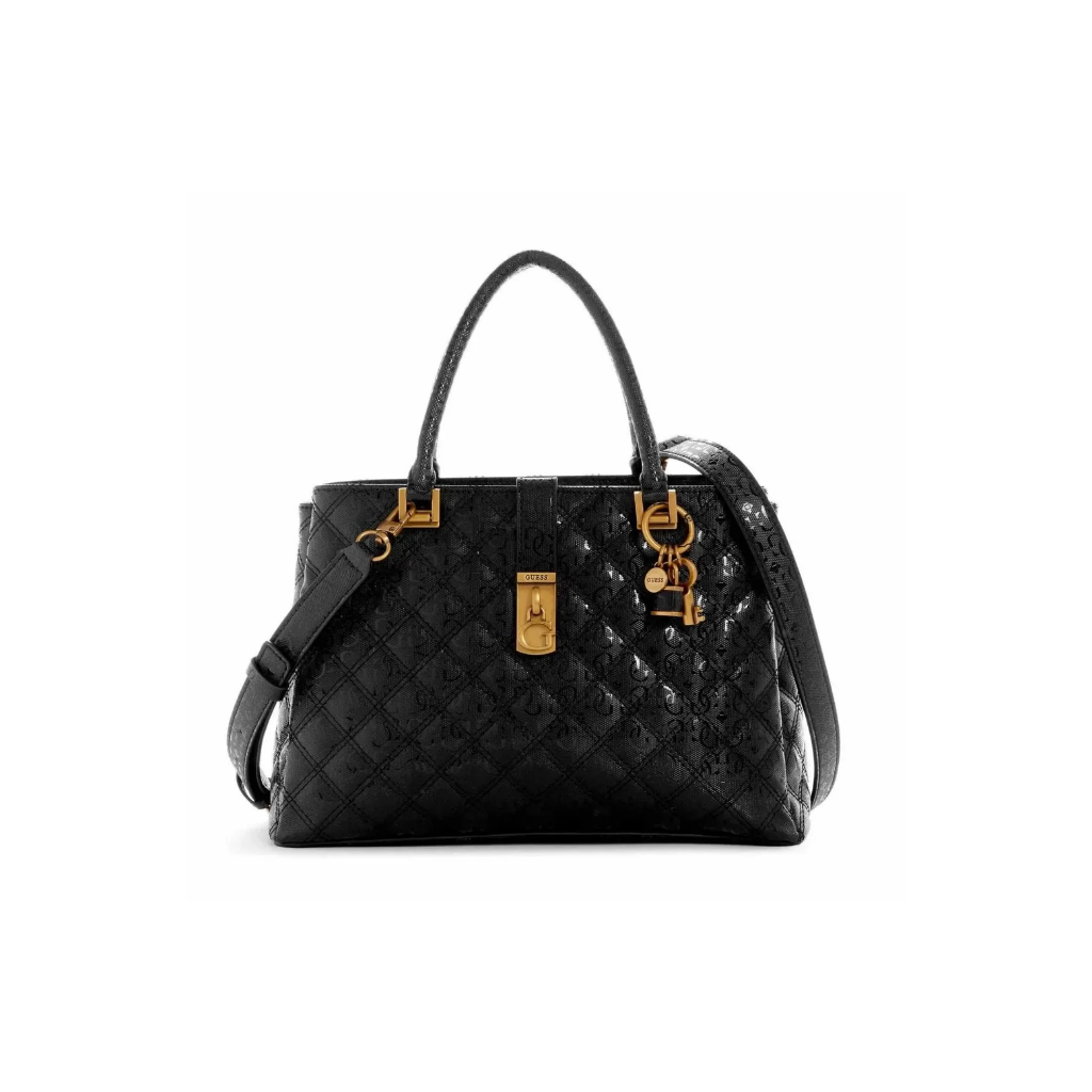 Guess Gaia Satchel Shoulder bag Black