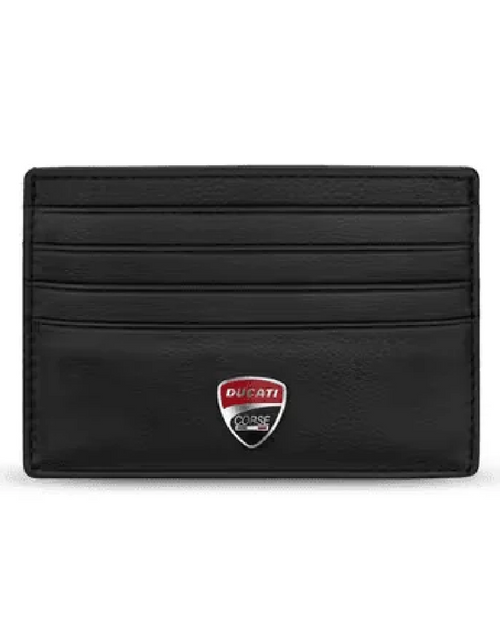 تحميل الصورة إلى عارض المعرض، Ducati LUCCA card holder for men 6cc black leather
