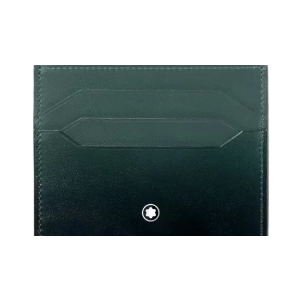 Montblanc Meisterstuck Card Holder 6cc Green Leather