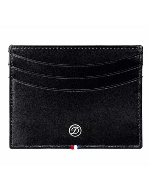 تحميل الصورة إلى عارض المعرض، S.T. Dupont D card holder for men 6cc black leather
