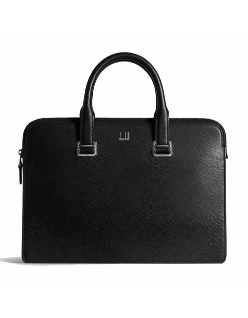 تحميل الصورة إلى عارض المعرض، Dunhill Cadogan Single-Gusset Document Case Black
