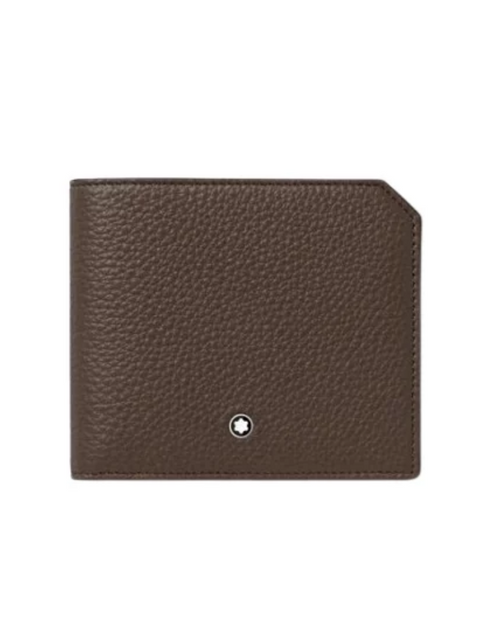 تحميل الصورة إلى عارض المعرض، Montblanc Soft Grain wallet 8cc brown leather
