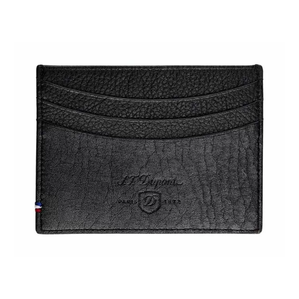 S.T. Dupont D Soft Grained Leather Card Holder Black