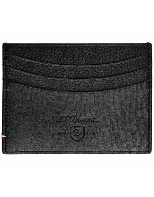 تحميل الصورة إلى عارض المعرض، S.T. Dupont D Soft Grained Leather Card Holder Black
