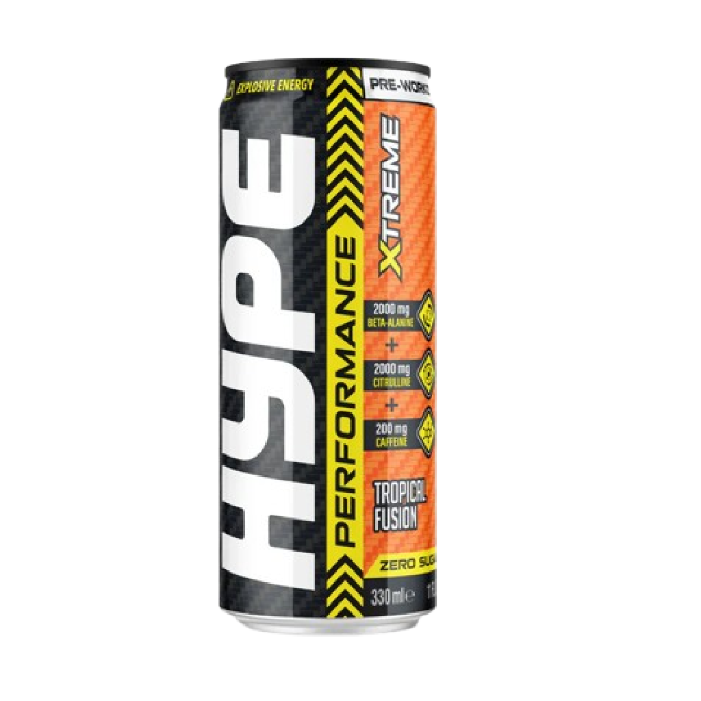 Hype Pre Workout Ready To Drink - 24x330 ml - Tropical Fusion (Mango & Pineapple)