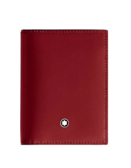 تحميل الصورة إلى عارض المعرض، Montblanc Meisterstuck Card Holder 4 Card - Red Leather
