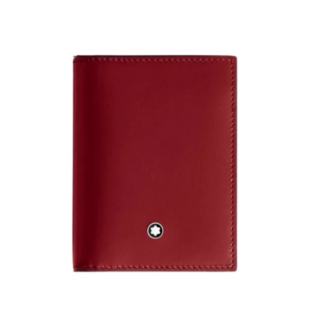 Montblanc Meisterstuck Card Holder 4 Card - Red Leather