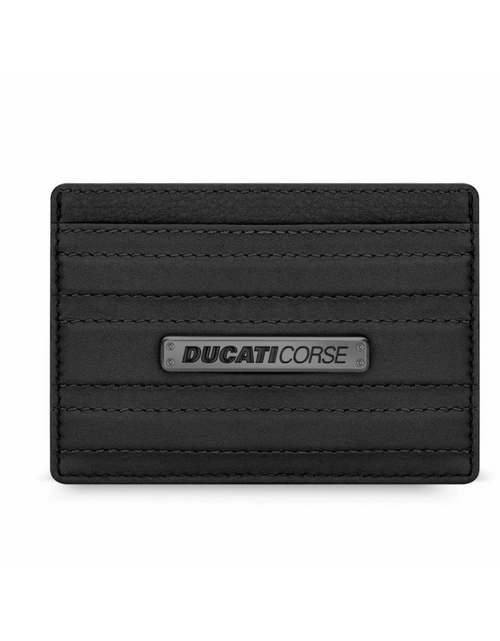 تحميل الصورة إلى عارض المعرض، Ducati LINEA card holder 2cc with black leather
