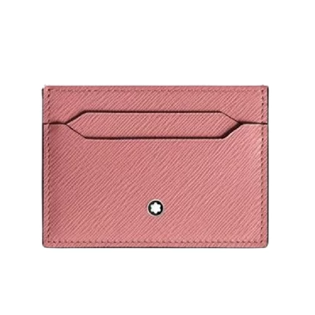 Montblanc Sartorial Pink Leather Card Holder - 5 Cards