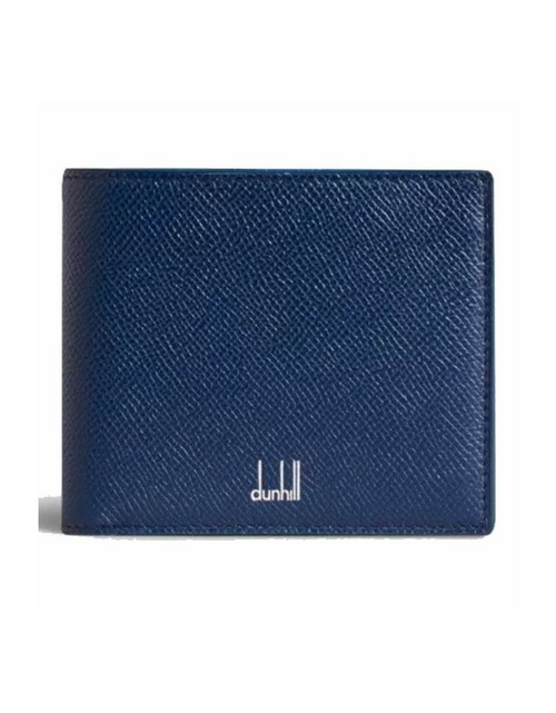 تحميل الصورة إلى عارض المعرض، Dunhill Cadogan 8cc Billfold Wallet Navy Blue
