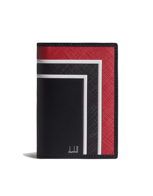 تحميل الصورة إلى عارض المعرض، Dunhill Archive Deco Business Card Case Black , Red
