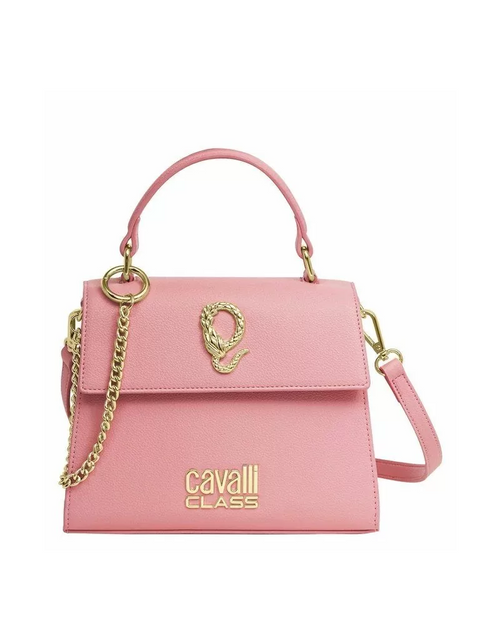 تحميل الصورة إلى عارض المعرض، Roberto Cavalli Pink NOIRA Medium Leather handbag
