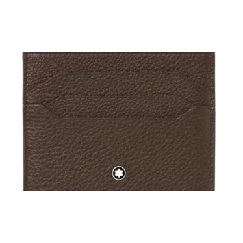 Montblanc Soft Grain card holder 6cc brown leather