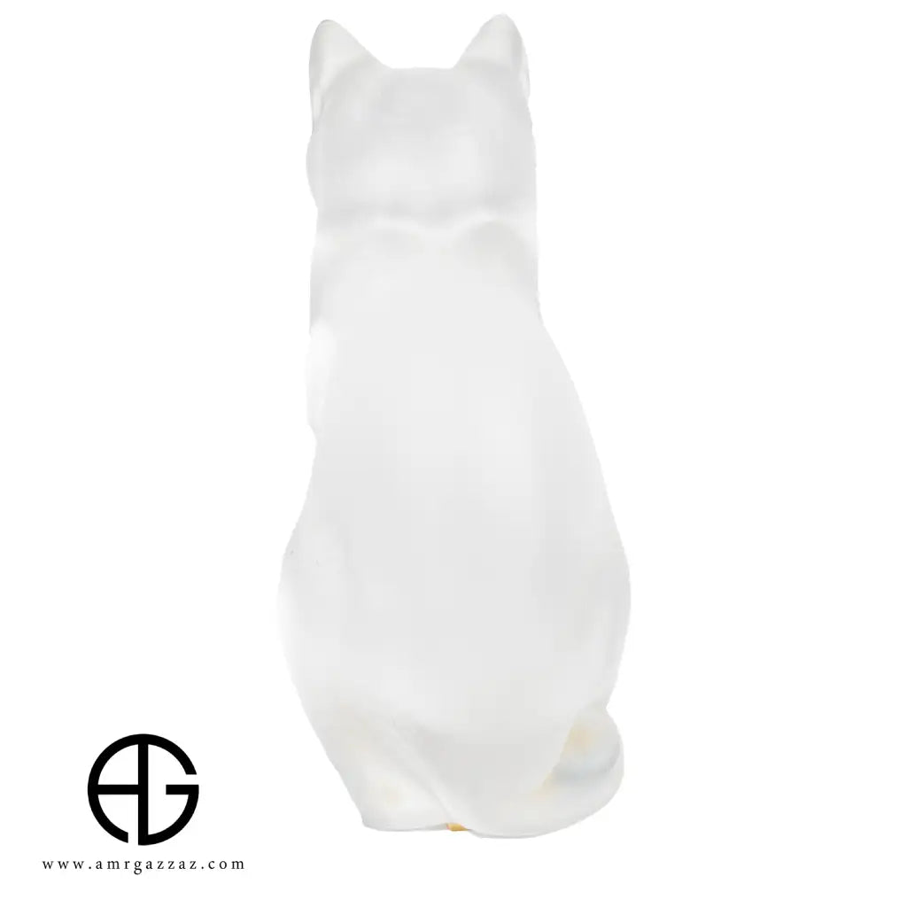 Crystal Lalique France Seated Cat